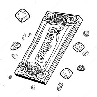 Wonka Bar Coloring Pages