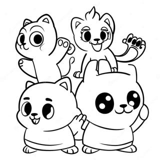 Cute Paws Of Fury Characters Coloring Page 48734-38545