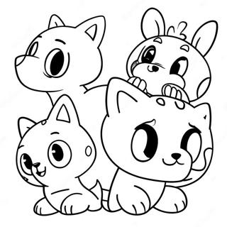 Cute Paws Of Fury Characters Coloring Page 48734-38548