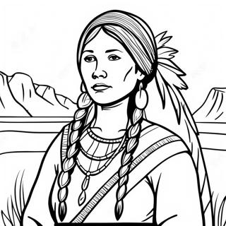 Sacagawea Coloring Page 48763-38558