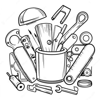 Mechanic Tools Coloring Page 48773-38618