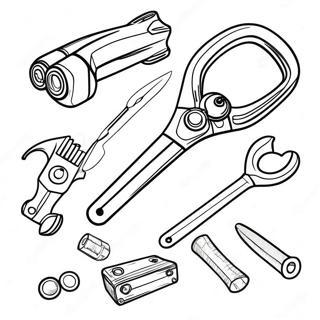 Mechanic Tools Coloring Page 48773-38619