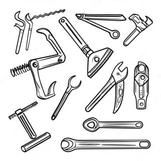 Mechanic Tools Coloring Page 48773-38620