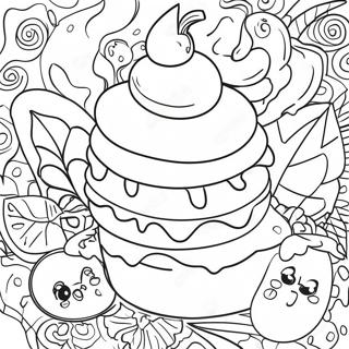 Detailed Dessert Coloring Page 48783-38571