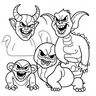 Evil Creatures Coloring Page 48803-38588