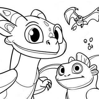 How To Train Your Dragon Triple Strike Coloring Pages