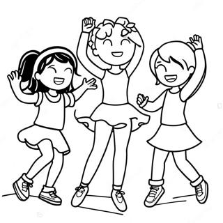 That Girl Lay Lay Dancing With Friends Coloring Page 48824-38613