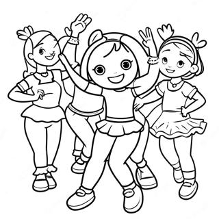 That Girl Lay Lay Dancing With Friends Coloring Page 48824-38614