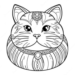 Persian Cat Coloring Page 48853-38635