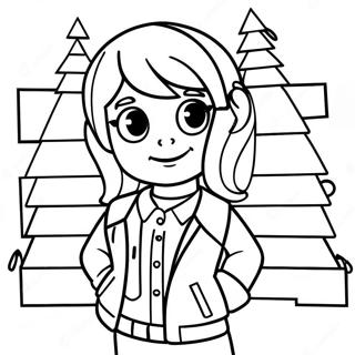 Roblox Preppy Girl Coloring Page 48883-38650