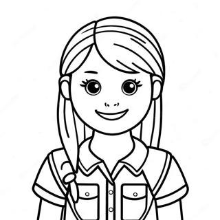 Roblox Preppy Girl Coloring Page 48883-38651