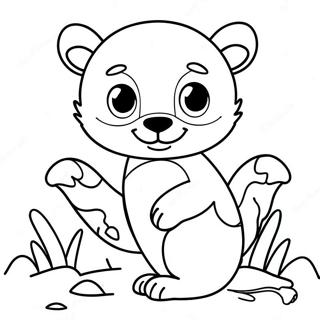 Easy Simple Animal Coloring Page 4890-3887