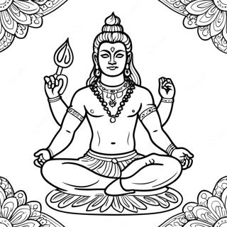 Page À Colorier Shiva 48963-38717