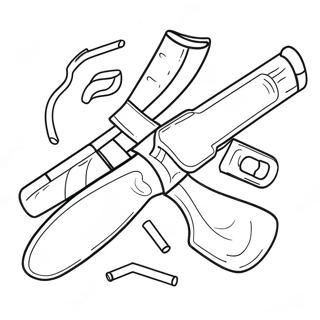 Weapon Coloring Pages