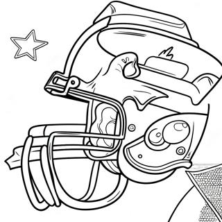 Dallas Cowboys Coloring Page 4900-3898