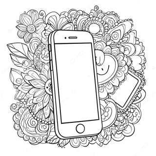 Colorful Phone Case Design Coloring Page 49053-38794