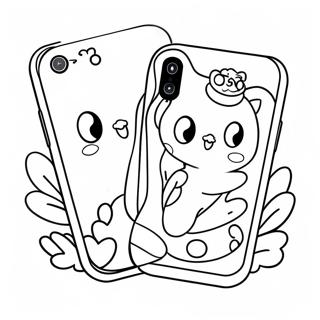 Cute Animal Phone Case Coloring Page 49054-38800