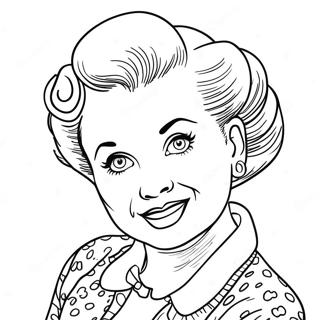 I Love Lucy Coloring Page 49093-38834