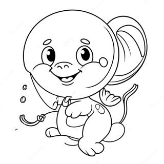 Balloon Animal Coloring Page 490-381