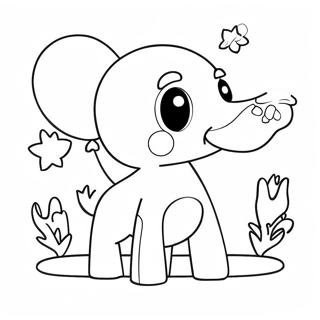 Balloon Animal Coloring Page 490-382