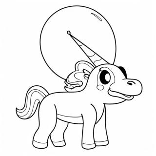 Balloon Animal Coloring Page 490-384