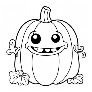 Adorable Pumpkin Monster Coloring Page 49114-38846