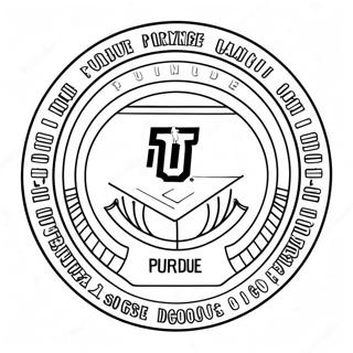 Purdue University Logo Coloring Page 49163-38917