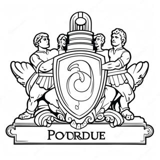 Purdue University Logo Coloring Page 49163-38919