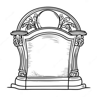 Tombstone Coloring Pages