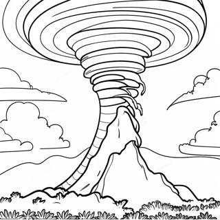 Tornado Kasırgası Boyama Sayfası 49194-38901