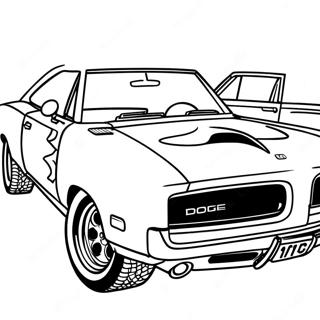 Pagina De Colorat 1970 Dodge Charger De Curse 49244-38949