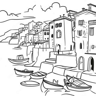 Italy Scenic Landscape Coloring Page 49253-38954