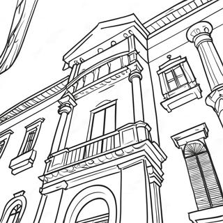 Beautiful Italian Architecture Coloring Page 49254-38961