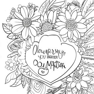 You Matter Heartwarming Quotes Coloring Page 49264-38966