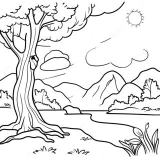 Ecclesiastes Nature Scene Coloring Page 49284-38984