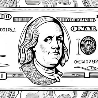 100 Dollar Bill Coloring Pages