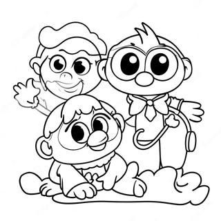 Abenteuerliche Muppet Babies Ausmalbild 4931-3929