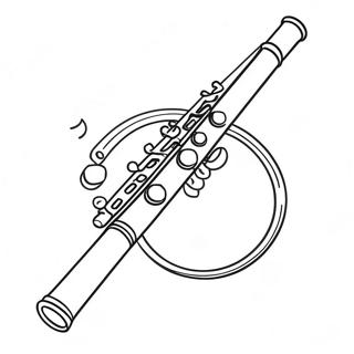 Flute Coloring Pages