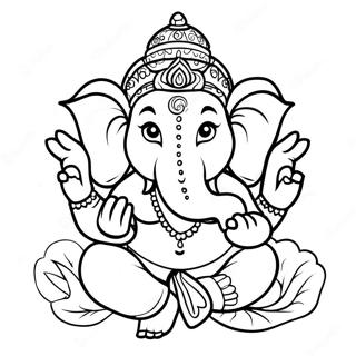 Ganesha Coloring Pages