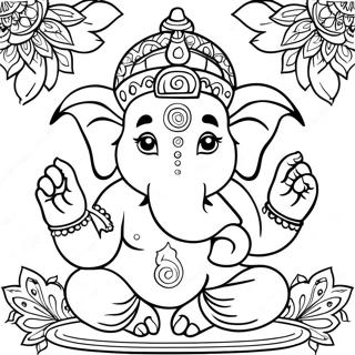 Ganesha Coloring Page 49403-39074