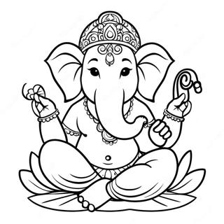 Pagini De Colorat Cu Ganesha 49403-39075