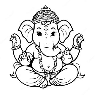 Ganesha Coloring Page 49403-39076