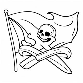 Pirate Flags Coloring Page 49413-39086