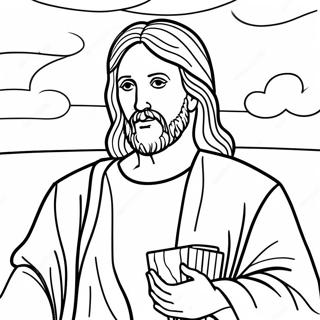 Follow Jesus Coloring Page 49433-39099