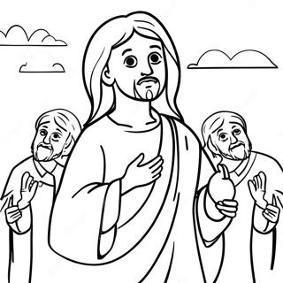 Follow Jesus Coloring Page 49433-39100