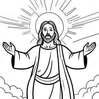 Jesus With Open Arms Coloring Page 49434-39115