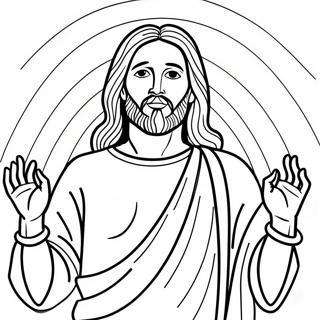 Jesus With Open Arms Coloring Page 49434-39116