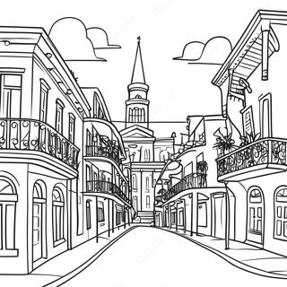 New Orleans Cityscape Coloring Page 49443-39104