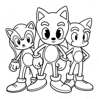 Sonic Friends Coloring Pages