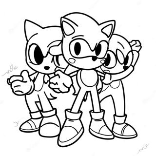 Sonic Friends Coloring Page 49463-39135